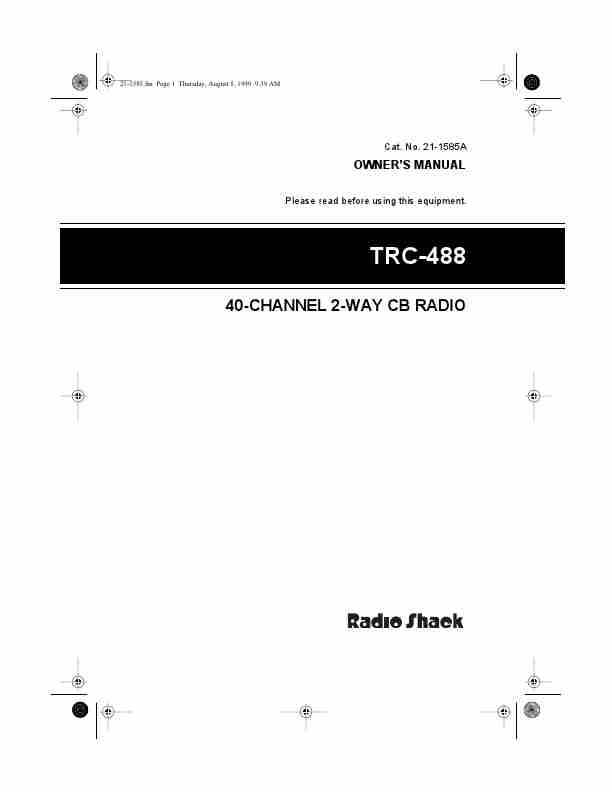 Radio Shack Two-Way Radio TRC-488-page_pdf